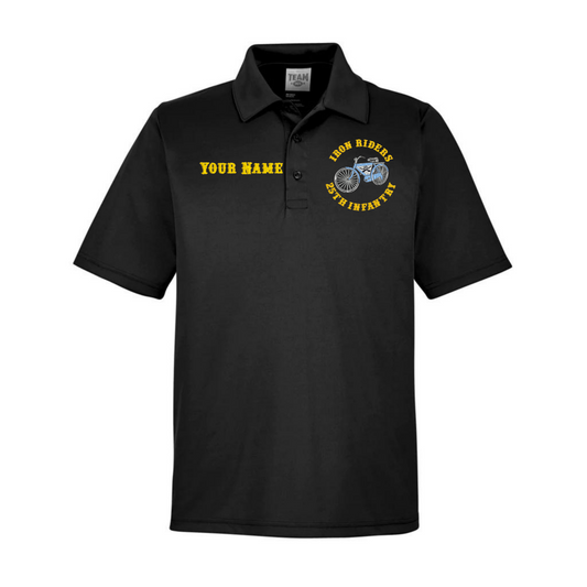 Iron Riders - Black embroidered polo w/ name customization